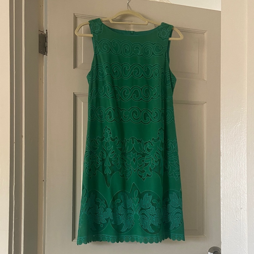 Eliza J Green Patterned Mini Dress